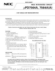 UPD7564ACS(A)-XXX datasheet pdf NEC