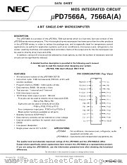 UPD7566AG-XXX datasheet pdf NEC