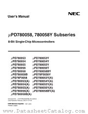 UPD780058BGK-XXX-9EU datasheet pdf NEC