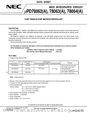 UPD78062GCA-XXX-8EU datasheet pdf NEC