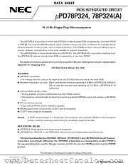 UPD78P324LP(A2) datasheet pdf NEC