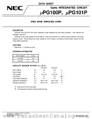 UPG100B datasheet pdf NEC