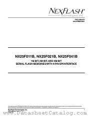 NX25F021B-3S datasheet pdf NexFlash
