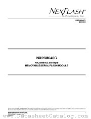 NX25M640C-3T datasheet pdf NexFlash