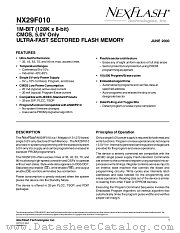 NX29F010-45PLI datasheet pdf NexFlash