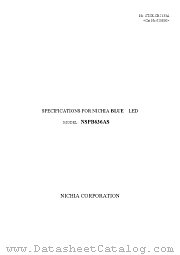 NSPB636AS datasheet pdf NICHIA CORPORATION