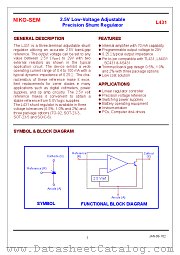 L431VA datasheet pdf NIKO-SEM