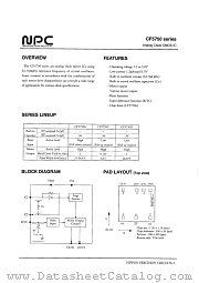 CF5750C datasheet pdf Nippon Precision Circuits Inc