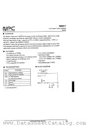 SM5617KD datasheet pdf Nippon Precision Circuits Inc