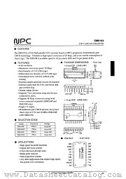 SM6104S datasheet pdf Nippon Precision Circuits Inc