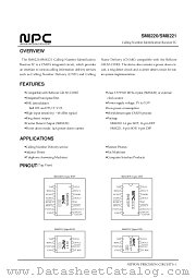 SM8220P datasheet pdf Nippon Precision Circuits Inc
