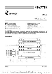 NT3966 datasheet pdf Novatek