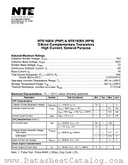 NTE16005 datasheet pdf NTE Electronics