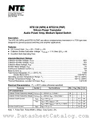 NTE219 datasheet pdf NTE Electronics