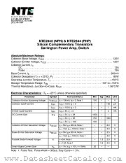 NTE2344 datasheet pdf NTE Electronics