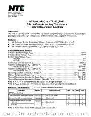 NTE240 datasheet pdf NTE Electronics