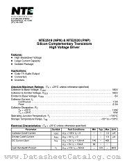 NTE2520 datasheet pdf NTE Electronics