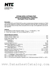 NTE269 datasheet pdf NTE Electronics