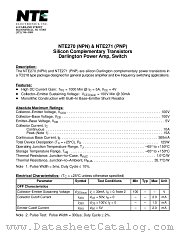 NTE271 datasheet pdf NTE Electronics