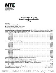 NTE5315 datasheet pdf NTE Electronics