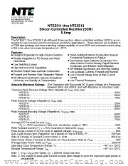 NTE5512 datasheet pdf NTE Electronics