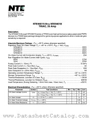 NTE56017 datasheet pdf NTE Electronics