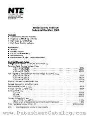 NTE6105 datasheet pdf NTE Electronics