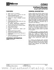 OZ992S datasheet pdf O2Micro