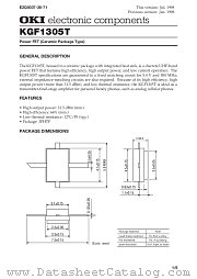 KGF1312 datasheet pdf OKI electronic components