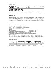MD51V64405-60JA datasheet pdf OKI electronic components