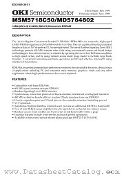 MSM5718C50-53GS-K datasheet pdf OKI electronic components