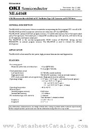 ML64168-TB datasheet pdf OKI electronic components