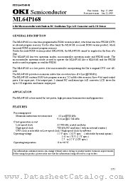 ML64P168-NGA datasheet pdf OKI electronic components
