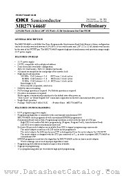 MR27V6466FTA datasheet pdf OKI electronic components