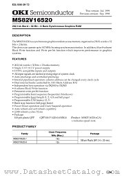 MS82V16520-8GA datasheet pdf OKI electronic components
