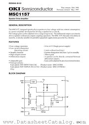 MSC1157RS datasheet pdf OKI electronic components
