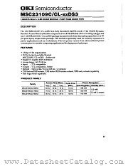 MSC23109CL-70DS3 datasheet pdf OKI electronic components