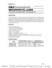 MSC23409C-60DS9 datasheet pdf OKI electronic components