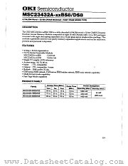 MSC23432A-70DS8 datasheet pdf OKI electronic components