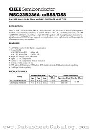 MSC23B236A-60DS8 datasheet pdf OKI electronic components
