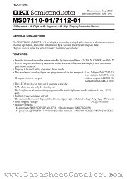 MSC7110-01GS-2K datasheet pdf OKI electronic components