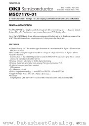 MSC7170-01GS-BK datasheet pdf OKI electronic components