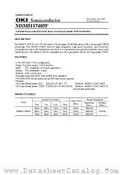 MSM5117405F-60SJ datasheet pdf OKI electronic components