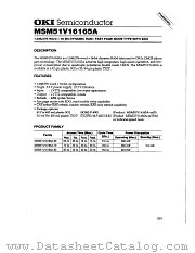 MSM51V16165A-70JS datasheet pdf OKI electronic components