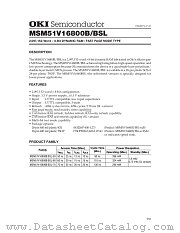 MSM51V16800B-70JS datasheet pdf OKI electronic components