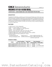 MSM51V18165BSL-70JS datasheet pdf OKI electronic components