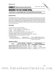 MSM51V18165DSL-70JS datasheet pdf OKI electronic components
