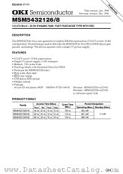 MSM5432126-50GS-K datasheet pdf OKI electronic components