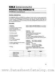 MSM6378ARS datasheet pdf OKI electronic components