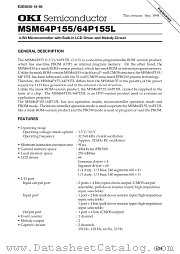 MSM64P155L-002GS-BK datasheet pdf OKI electronic components